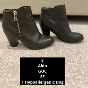 Size 8 Aldo Leather Ankle Boot